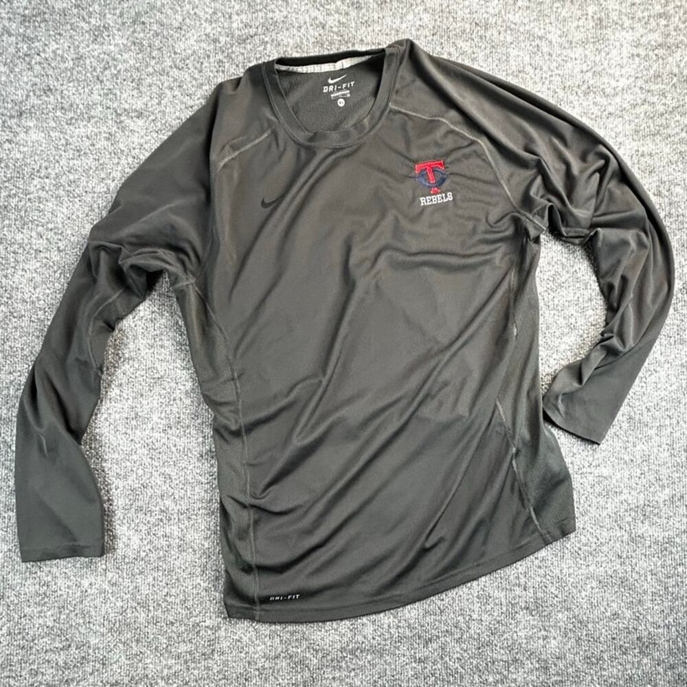 Nike Twin City Rebels Men's XL Gray Dri-FIT Long Sleeve Baseball Training Shirt